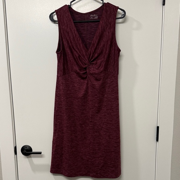 Eddie Bauer Rich Burgundy Midi Dress - Picture 1 of 3